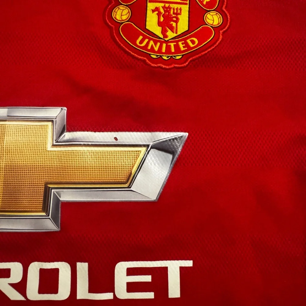 RARE ⚽️ Manchester United Adidas Red Climacool Soccer Jersey Mens Medium